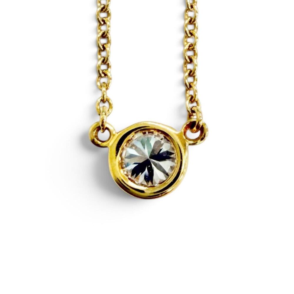 TIFFANY & CO. 18k Gold Diamond Necklace